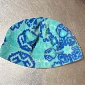Columbia Aqua and Navy Kids Beanie
